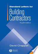 Standard letters for building contractors / David Chappell.