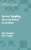 Survey sampling : theory and methods / Arijit Chaudhuri, Horst Stenger.