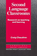 Second language classrooms : research on teaching and learning / Craig Chaudron.