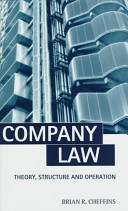 Company law : theory, structure, and operation / by Brian R. Cheffins.
