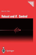 Robust and H [infinity] control / Ben M. Chen.