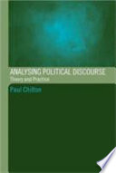 Analysing political discourse : theory and practice /.