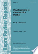 Developments in colorants for plastics / Ian N. Christensen.