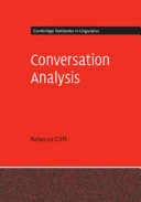 Conversation analysis / Rebecca Clift.