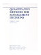 Quantitative methods for management decisions / William P. Cooke.