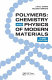 Polymers: chemistry and physics of modern materials / J.M.G. Cowie.