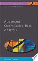 Advanced quantitative data analysis.