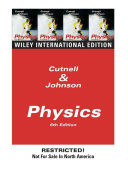 Physics / John D. Cutnell and Kenneth W. Johnson.