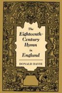 The eighteenth-century hymn in England / Donald Davie.