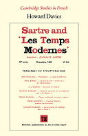Sartre and "Les temps modernes" / Howard Davies.
