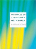 Principles of accounting and finance / Tony Davies and Tony Boczko.