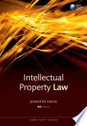 Intellectual property law / Jennifer Davis.