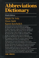 Abbreviations dictionary.