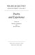 Poetry and experience / edited by Rudolf A. Mattreel and Frithjof Rodi.