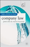 Company law / Janet Dine and Marios Koutsias.