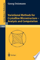 Variational methods for crystalline microstructure analysis and computation / Georg Dolzmann.