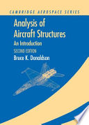 Analysis of aircraft structures : an introduction / Bruce K. Donaldson.