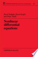 Nonlinear differential equations / Pavel Drábek, Pavel Krej‘í, Peter Taká‘.