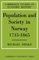 Population and society in Norway, 1735-1865.