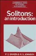 Solitons : an introduction / P.G. Drazin, R.S. Johnson.