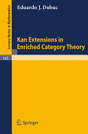Kan extensions in enriched category theory Eduardo J. Dubuc.