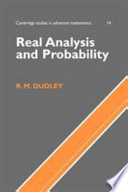 Real analysis and probability / R.M. Dudley.