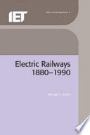 Electric railways : 1880-1990 / Michael C. Duffy.