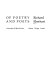 Of poetry and poets / (by) Richard Eberhart.