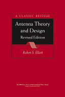 Antenna theory & design / Robert S. Elliott.