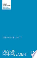 Design management Stephen Emmitt.