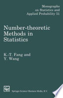 Number-theoretic methods in statistics / K.-T. Fang and Y. Wang.