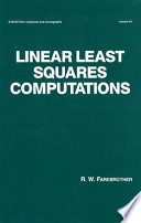 Linear least squares computations / R.W. Farebrother.