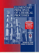 Elementary principles of chemical processes / Richard M. Felder, Ronald W. Rousseau.