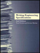 Writing engineering specs / Paul Fitchett and Jeremy Haslam.