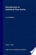 Introductionto statistical time series / Wayne A. Fuller.