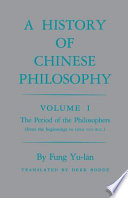 A history of Chinese philosophy / by Fung Yu-Lan