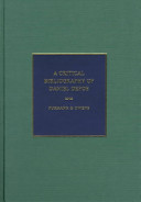 Critical bibliography of Daniel Defoe / P.N. Furbank and W. R. Owens.