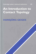 An introduction to contact topology / Hansjörg Geiges.