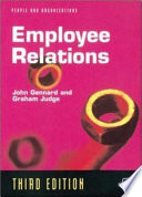 Employee relations / John Gennard and Graham Judge.