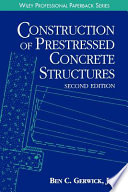 Construction of prestressed concrete structures / Ben C. Gerwick.