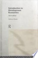Introduction to development economics / Subrata Ghatak.
