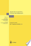 Calculus of variations / Mariano Giaquinta, Stefan Hildebrandt