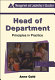 Head of department : principles in practice / Anne Gold.