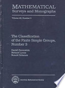 The classification of the finite simple groups / Daniel Gorenstein, Richard Lyons, Ronald Solomon