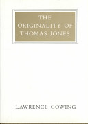 The originality of Thomas Jones / Lawrence Gowing.