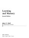 Learning and memory / John F. Hall.