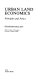 Urban land economics : principles and policy / (by) Graham Hallett.
