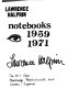 Lawrence Halprin notebooks, 1959-1971.