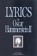 Lyrics by Oscar Hammerstein II / edited by William Hammerstein.