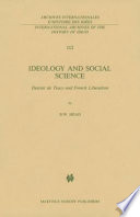 Ideology and social science : Destutt de Tracy and French Liberalism / Brian William Head.